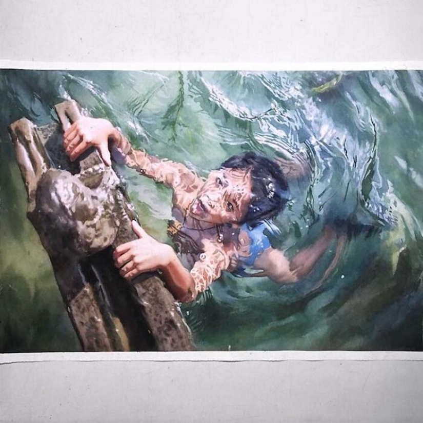 27 stunningly realistic watercolor paintings by artist Marcos Beccari