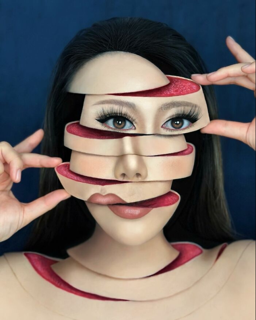 29 increíbles ilusiones de maquillaje de este artista que podrían hacerte cuestionar la realidad