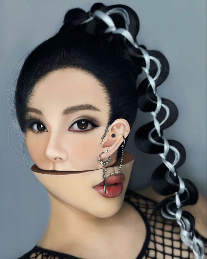 29 Incredible Makeup Illusions By This Artist That Might Make You Question Reality