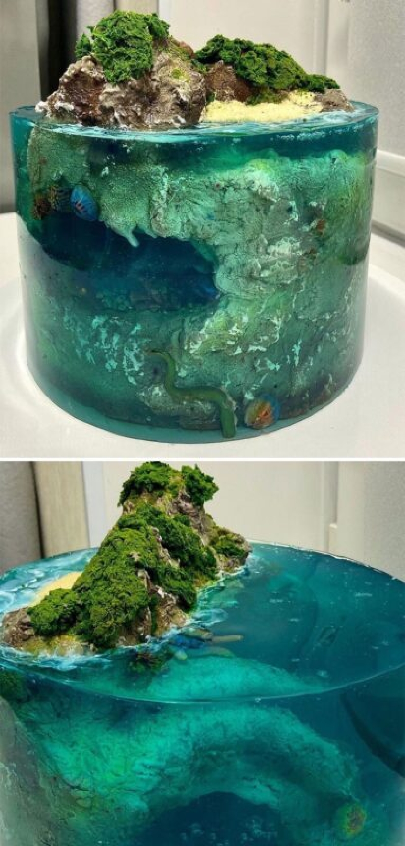 30 cakes that look like paradise islands lost in the ocean