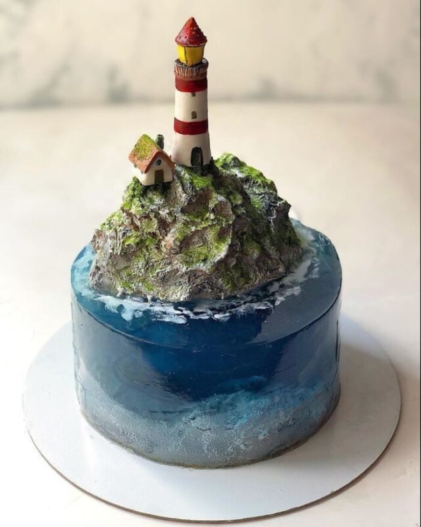 30 cakes that look like paradise islands lost in the ocean