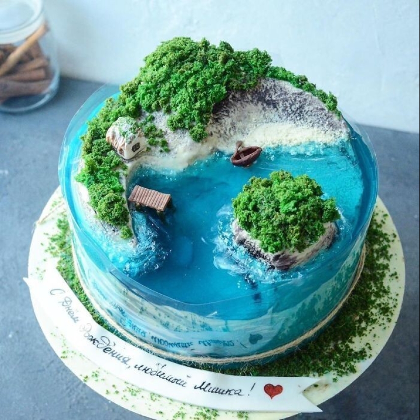 30 cakes that look like paradise islands lost in the ocean