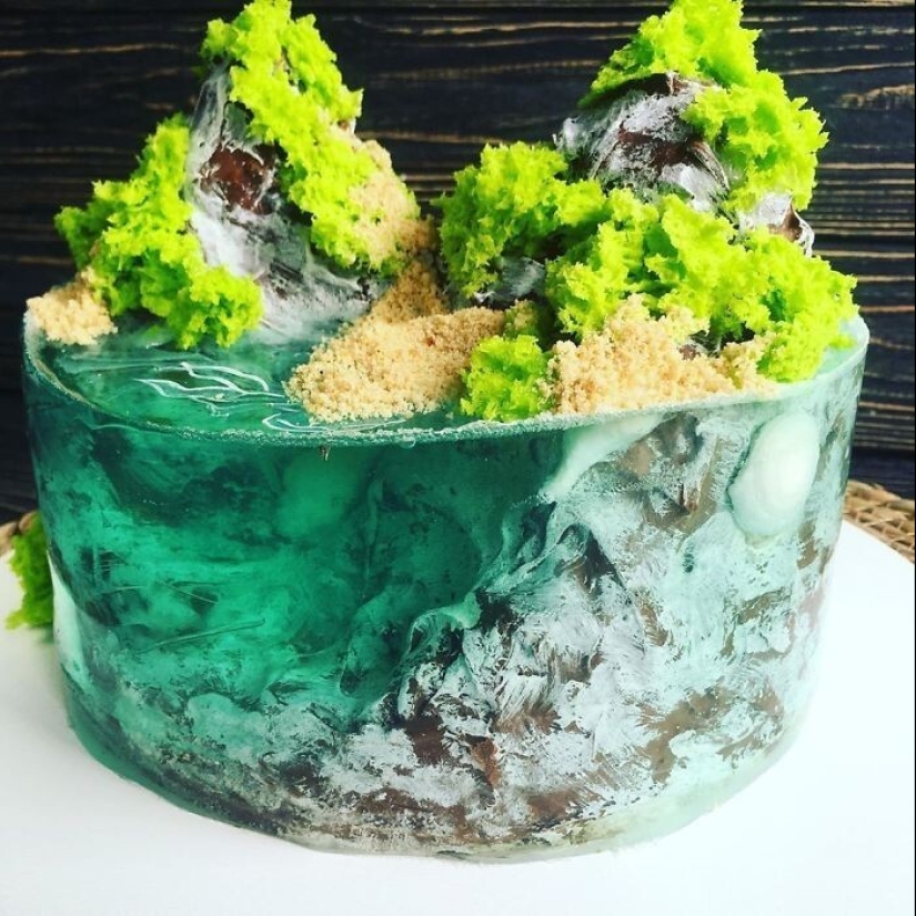 30 cakes that look like paradise islands lost in the ocean