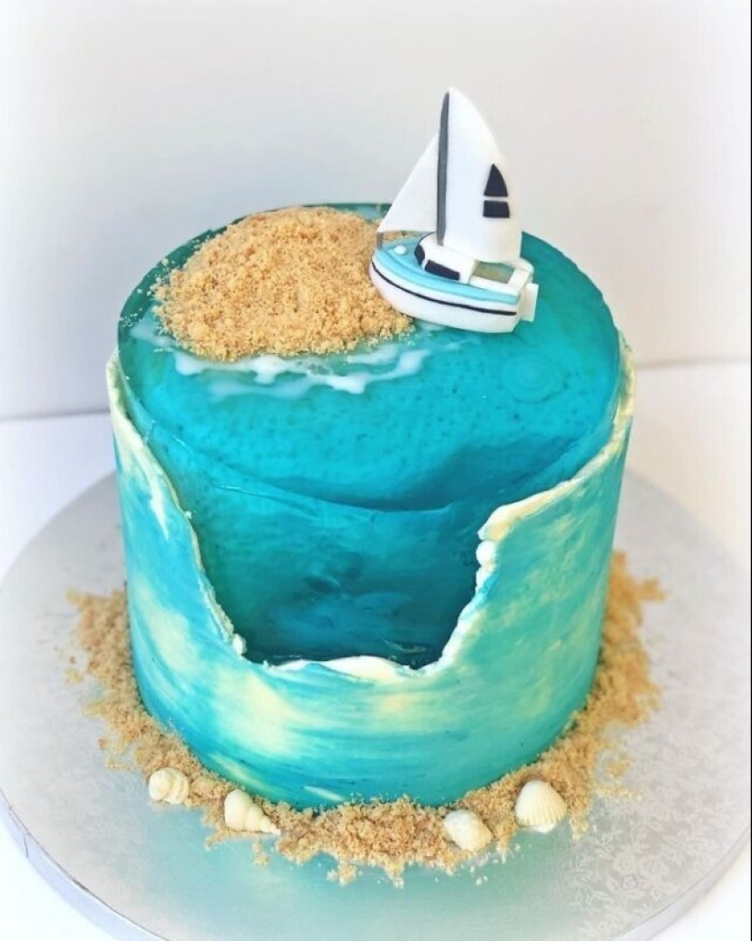 30 cakes that look like paradise islands lost in the ocean