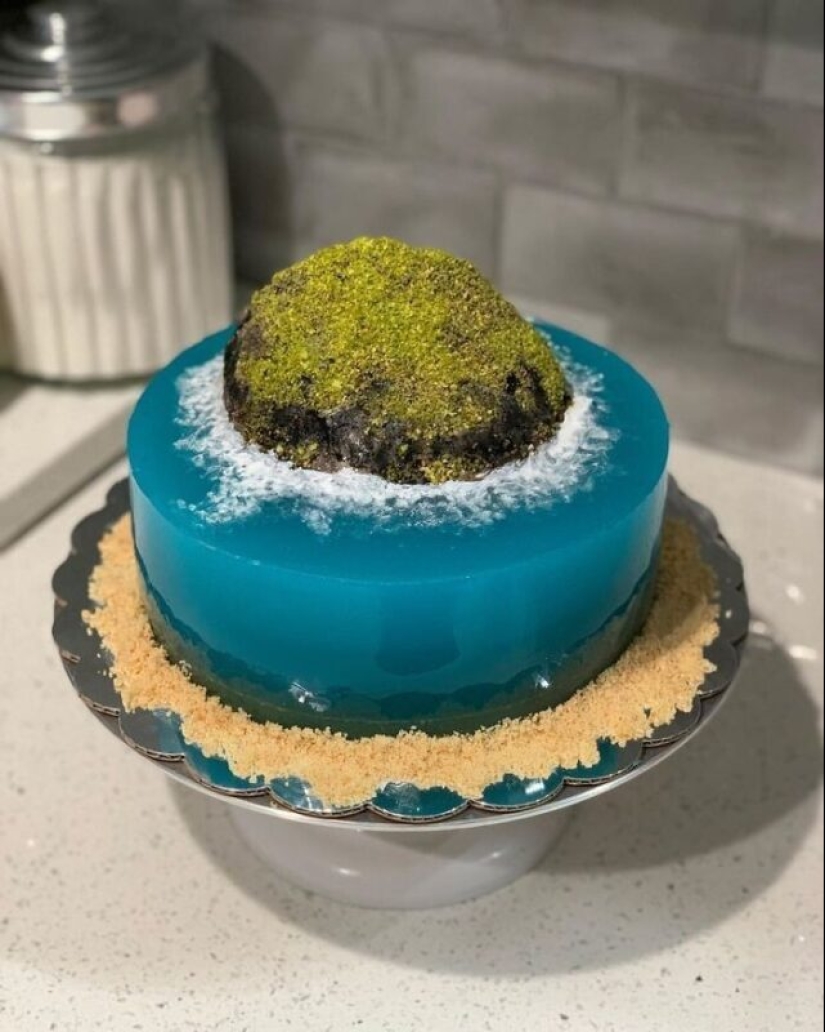 30 cakes that look like paradise islands lost in the ocean