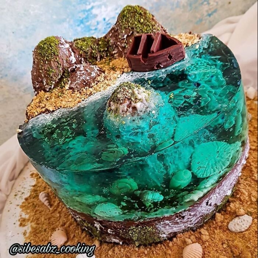 30 cakes that look like paradise islands lost in the ocean