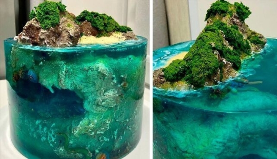 30 cakes that look like paradise islands lost in the ocean