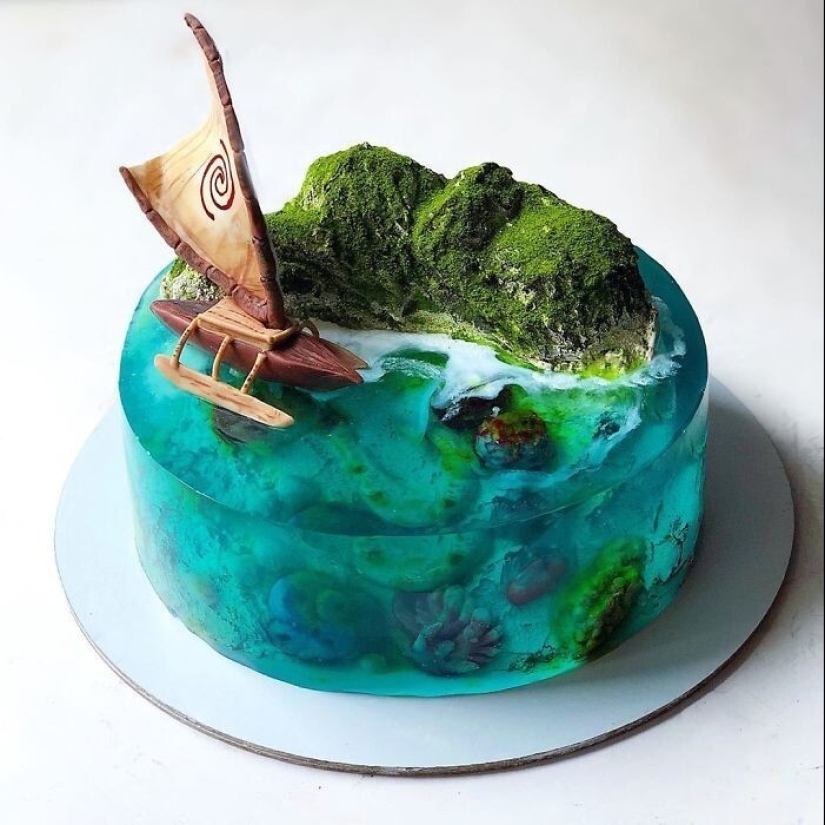 30 cakes that look like paradise islands lost in the ocean