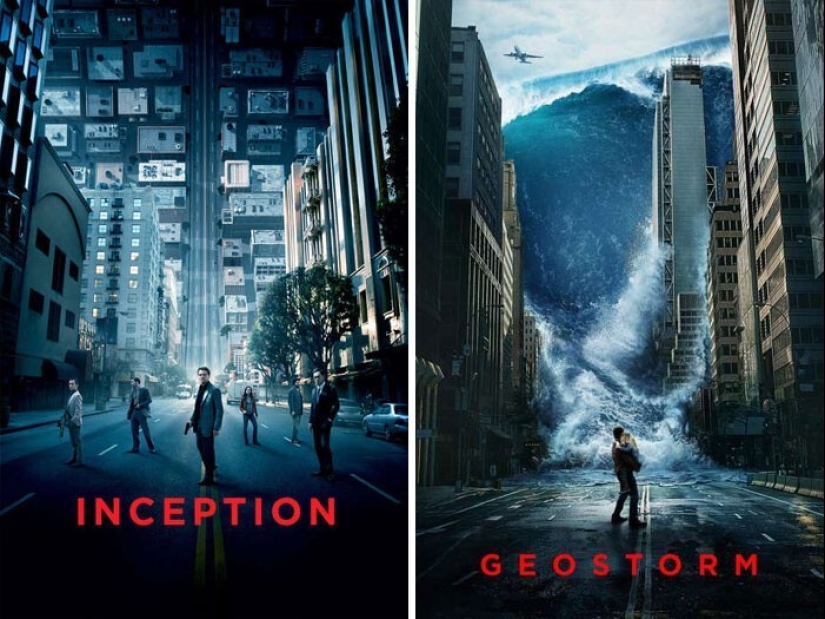 30 carteles de películas que son demasiado similares entre sí. ¿Quién ha splagiated de quién?