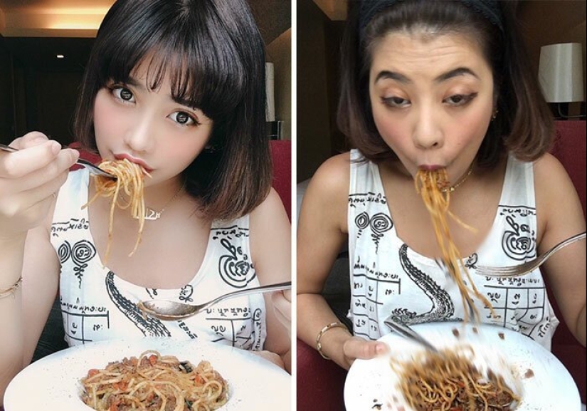 30 mejores collages "Instagram y realidad" de una chica de Tailandia