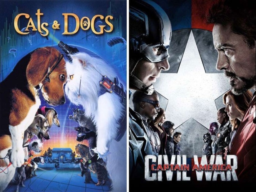 30 movie posters that are too similar to each other. Who has splagiated from whom?