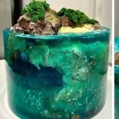 30 pasteles que parecen islas paradisíacas perdidas en el océano