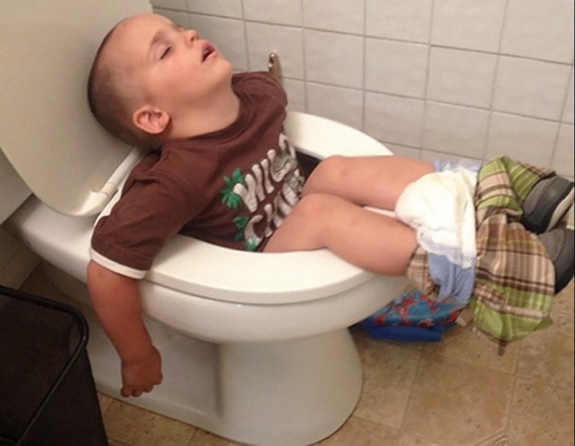 30 proofs that children can sleep anywhere, anytime, anytime