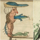 30 strange and creepy illustrations from the songbook of the XVI century