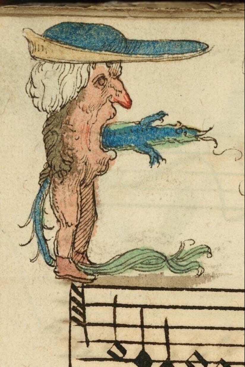 30 strange and creepy illustrations from the songbook of the XVI century