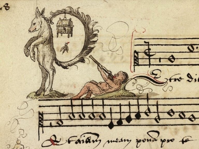 30 strange and creepy illustrations from the songbook of the XVI century