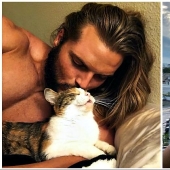 30 tocar las fotos de los hombres y los gatos