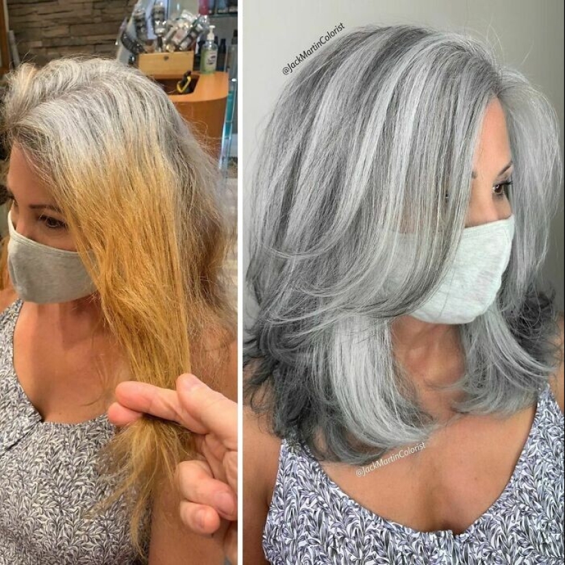 30 women who decided that gray hair suits them