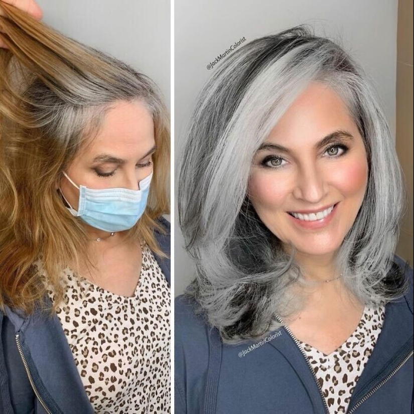 30 women who decided that gray hair suits them