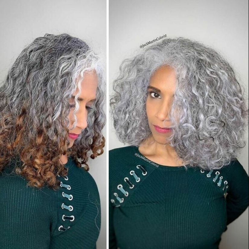 30 women who decided that gray hair suits them