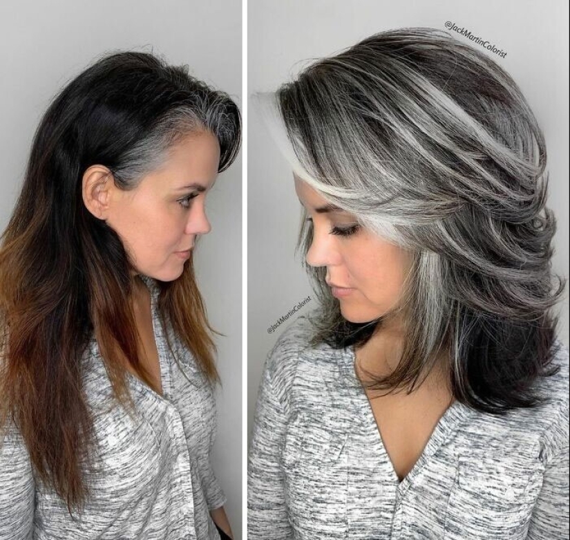 30 women who decided that gray hair suits them