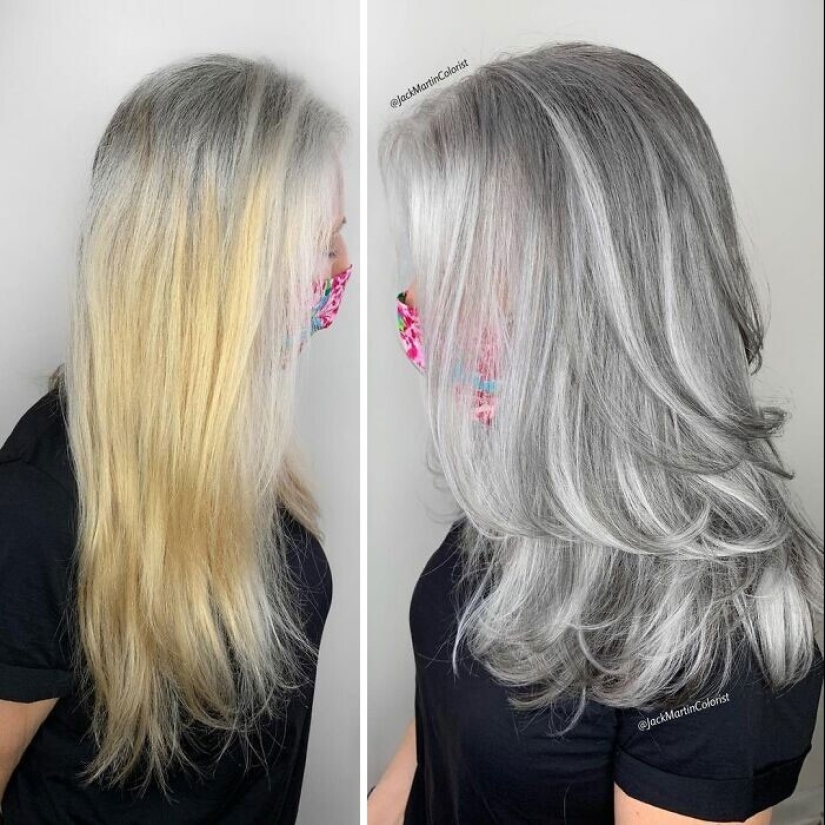 30 women who decided that gray hair suits them