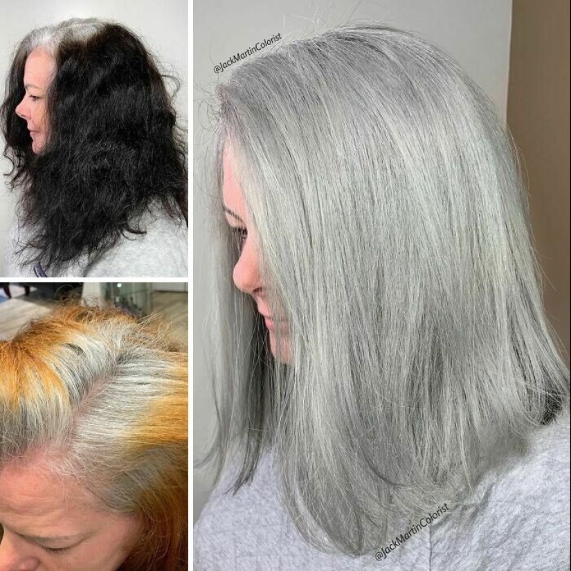 30 women who decided that gray hair suits them