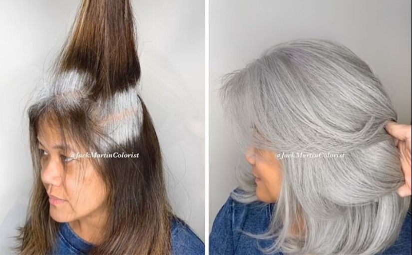 30 women who decided that gray hair suits them