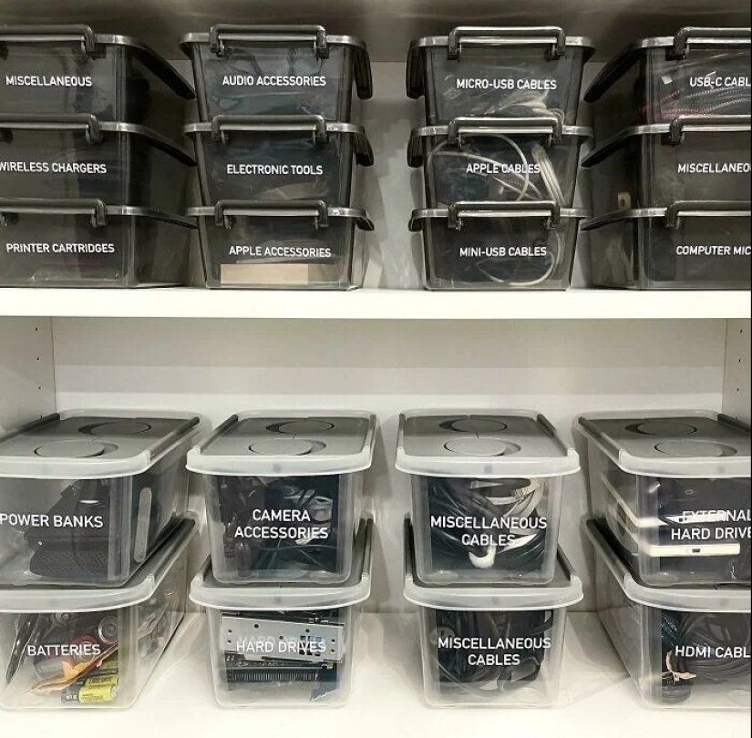 33 examples of space organization by real perfectionists