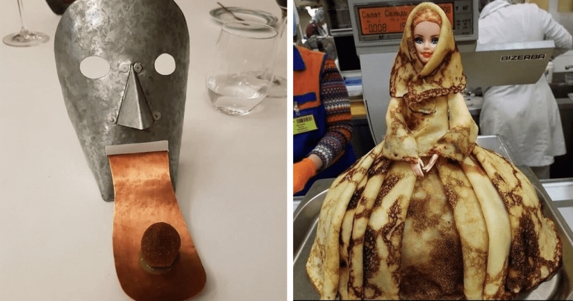 35 examples of strange, wild and terrible serving of dishes