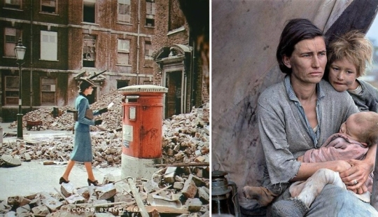 35 fotos en color del pasado y la historia detrás de ellas