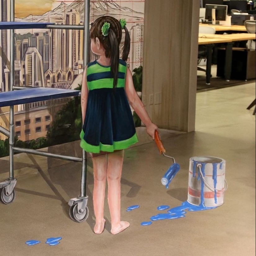 3D drawings of Dutch artist to make people stay