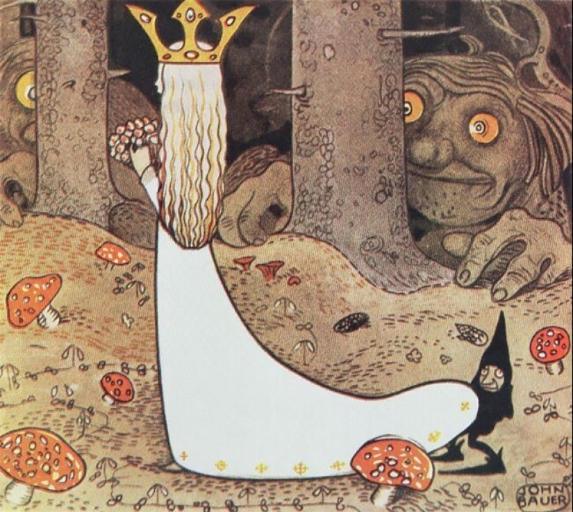 40 fabulous illustrations from a century ago by the magician Jon Bauer