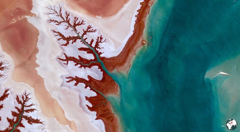 44 increíbles imágenes abstractas de Google Earth