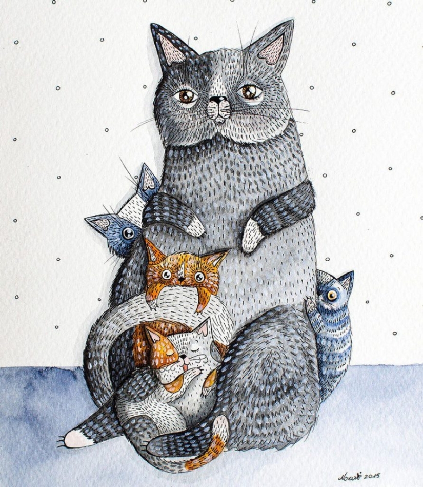 5 artistas que magistralmente dibujo de gatos