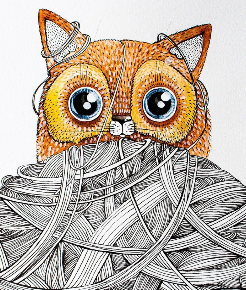 5 artists who masterfully drawing cats