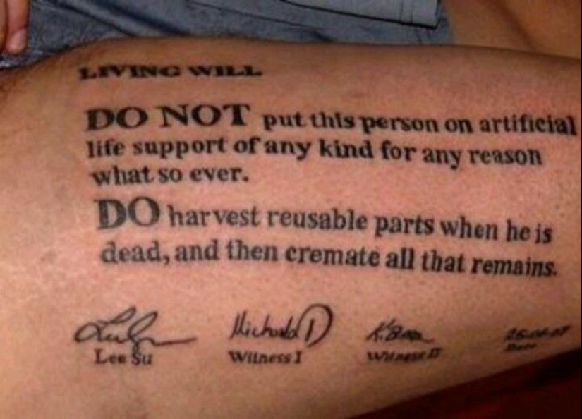 8 tattoo instructions that may be useful to others