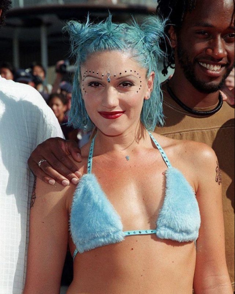 A nostalgic compilation of photos of celebrities from the 90s