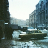 A pie, en San Petersburgo, 1993