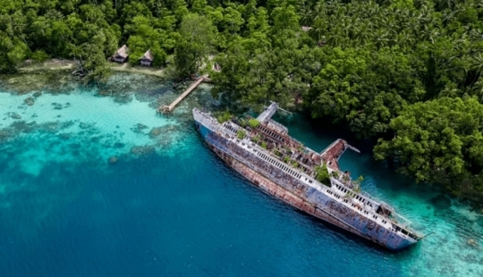 Abandonado en medio del paraíso: el crucero se hizo famoso en todo el mundo tras el accidente