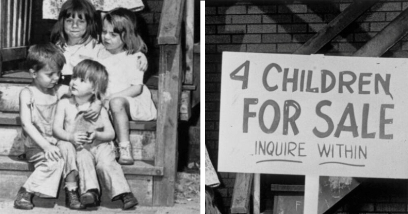 Advertisement for the sale of children: the history of a photograph from the USA in 1948, which is considered staged