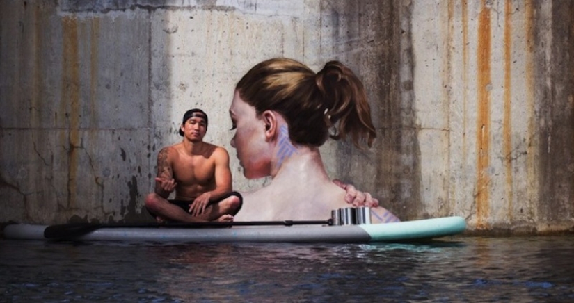 Aesthetics of water and concrete: 11 extreme murals of the master of Hula