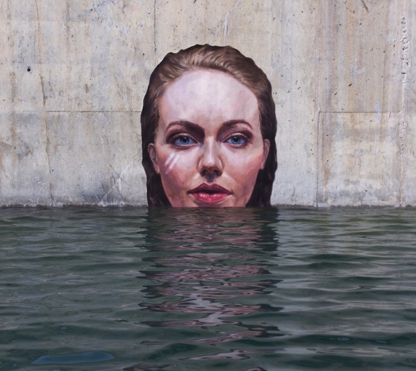 Aesthetics of water and concrete: 11 extreme murals of the master of Hula