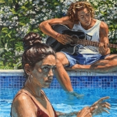 Ah, young people! Warm and realistic paintings by Michel del Campo