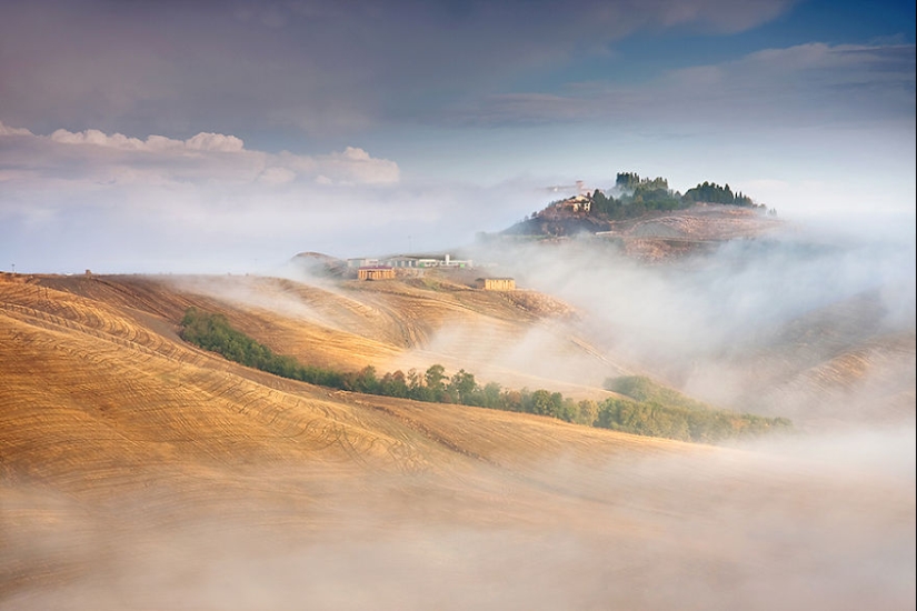 Amazing landscapes in the embrace of fog
