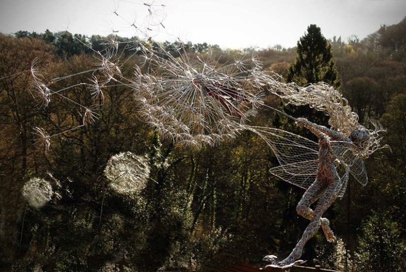 Amazing steel wire sculptures