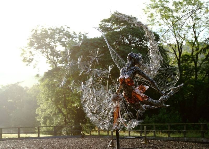 Amazing steel wire sculptures