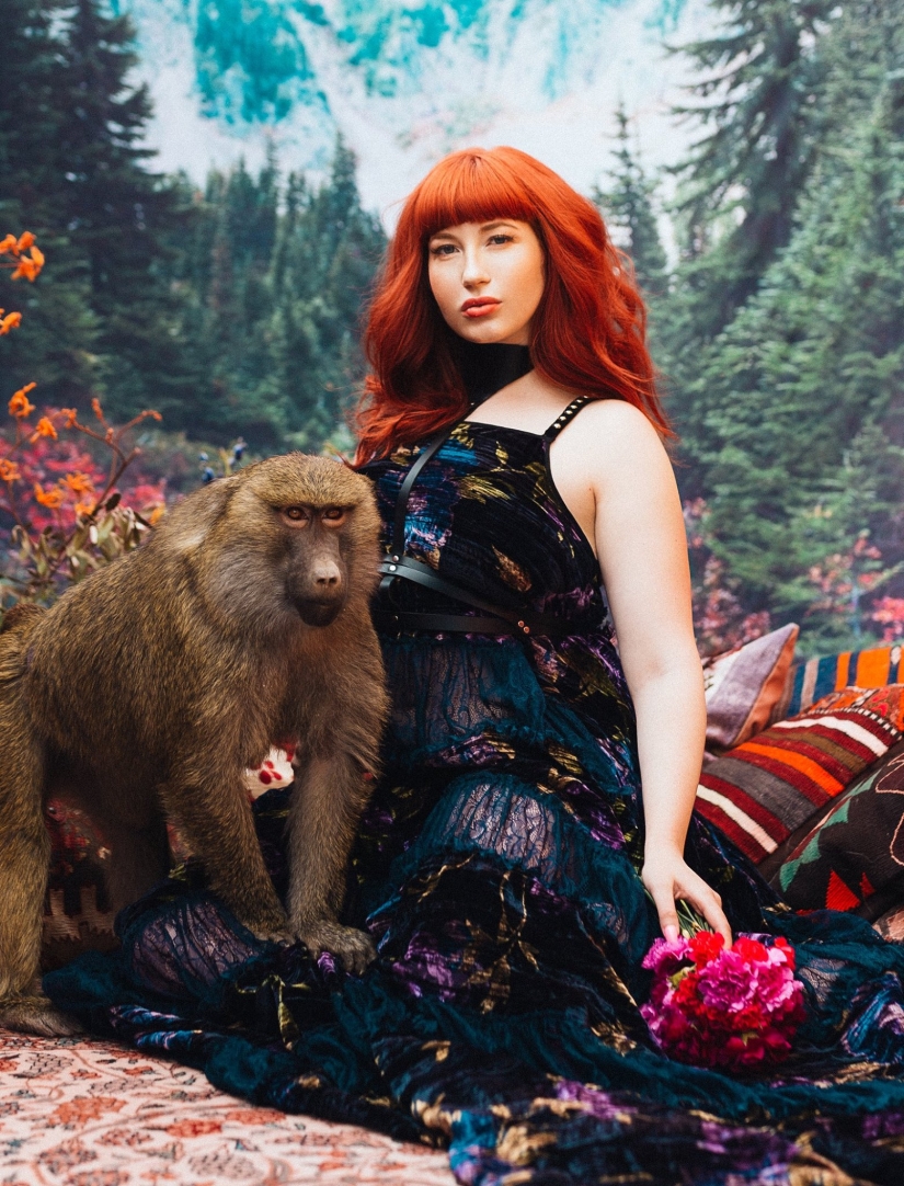 Amazingly beautiful photo shoot with animals rescued on the black market