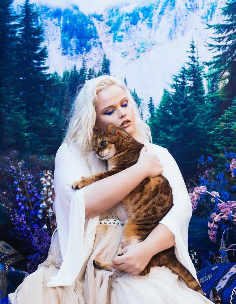 Amazingly beautiful photo shoot with animals rescued on the black market