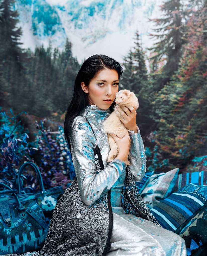 Amazingly beautiful photo shoot with animals rescued on the black market